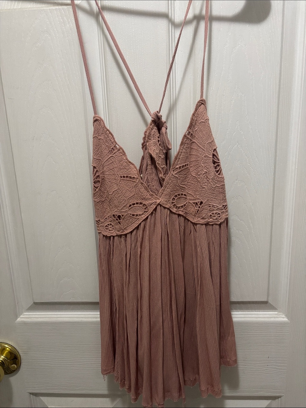 ILLA ILLA Dusty Rose Lace-Trim Chemise